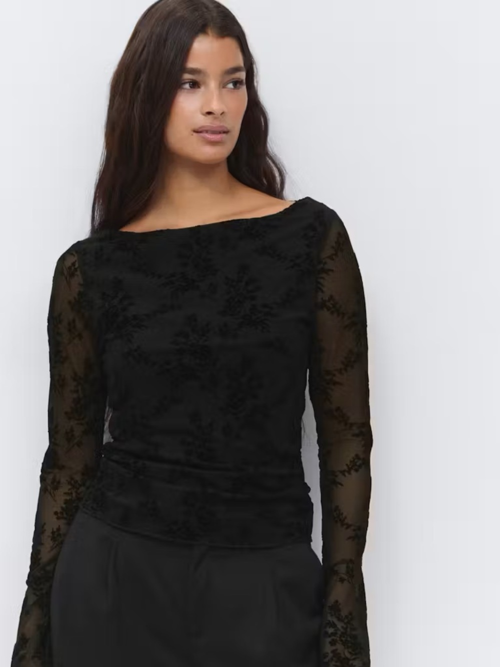 Gina tricot black Long Sleeve Top